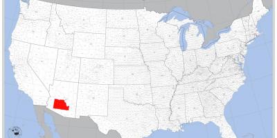 फीनिक्स संयुक्त राज्य अमेरिका का नक्शा