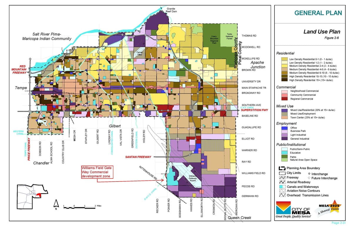 फीनिक्स az zoning नक्शा