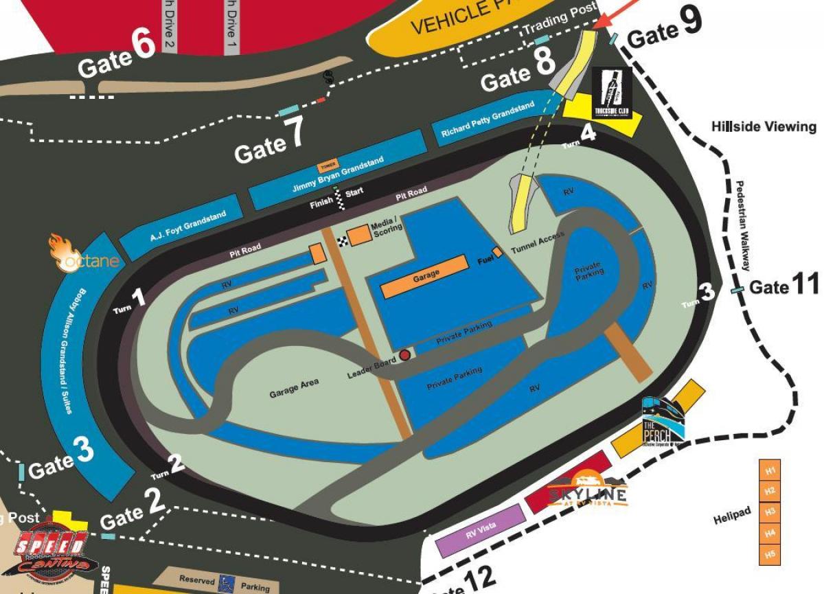 फीनिक्स raceway नक्शा