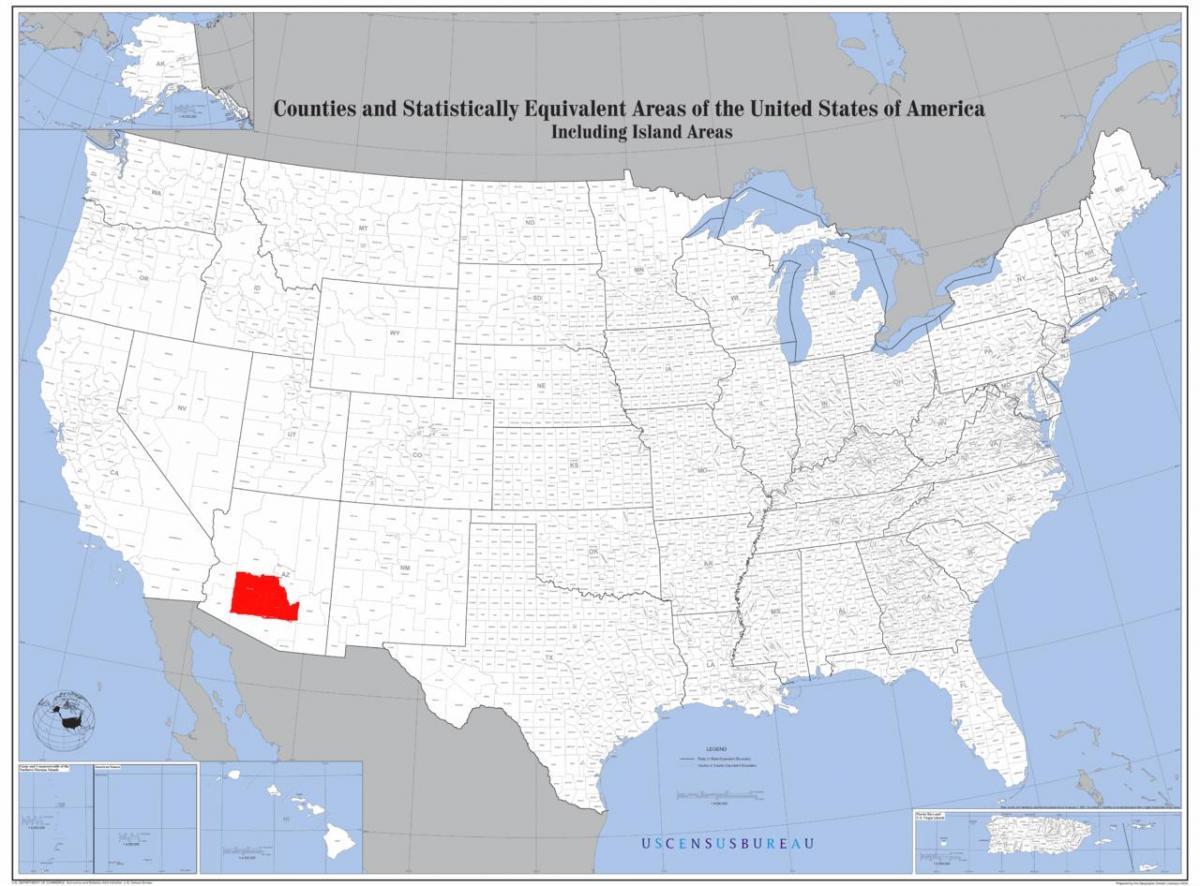 फीनिक्स संयुक्त राज्य अमेरिका का नक्शा